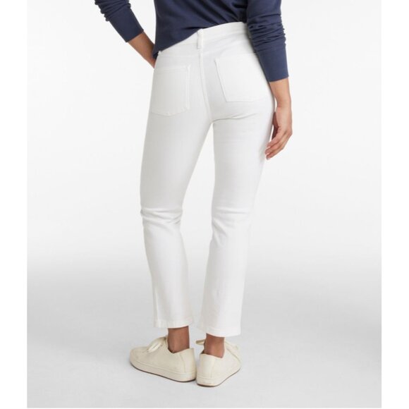 NWT LL Bean Womens Petite Size 16 16P High-Rise Slim-Leg Ankle True Shape Jeans - Picture 4 of 4